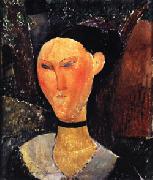 Amedeo Modigliani Woman with a Velvet Ribbon oil painting picture wholesale